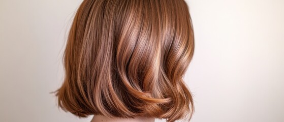Fototapeta premium Bob haircut with highlights