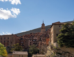Obraz premium View of the medieval town of Albarracin, Teruel, Spain