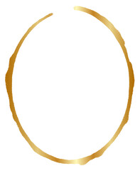 Golden round frame illustration 