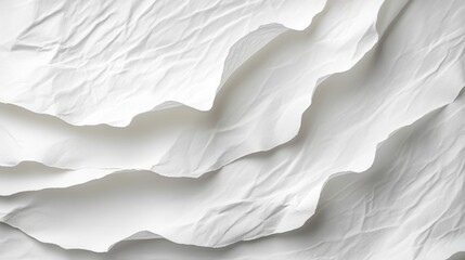 Obraz premium Textured White Paper Layers Abstract Background