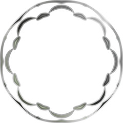 Metallic Silhouette Elements – Versatile Abstract Icons and Shapes with a Polished Chrome Finish