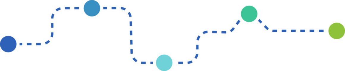 Infographic Road Map Line Element