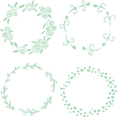 Beautiful flower art and mandala vector design