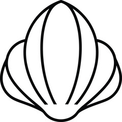 vector illustration of a shell 