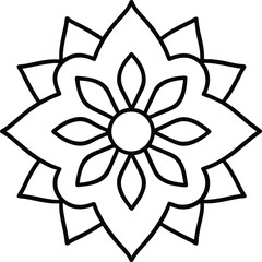 vector illustration of a simple mandala