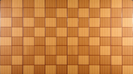 Brushed cherry checkerboard with enhanced texture and grain patterns in precise geometric formation under uniform lighting.