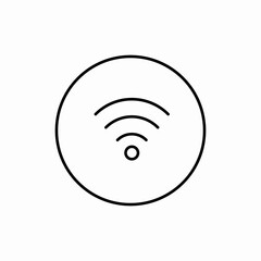 Wifi wireless internet connection network icon vector sign