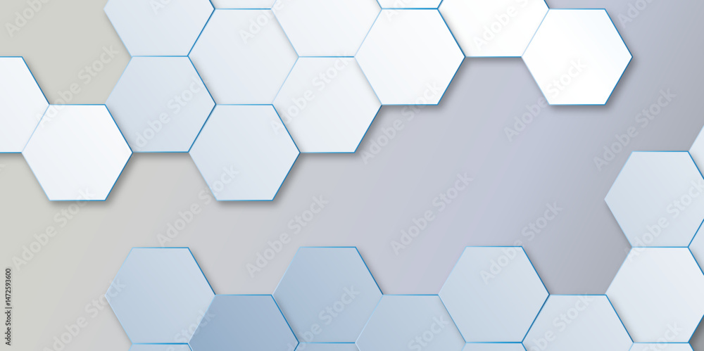 Poster abstract geometric water color hexagon background. vector. geometric pattern with gradient seamless 