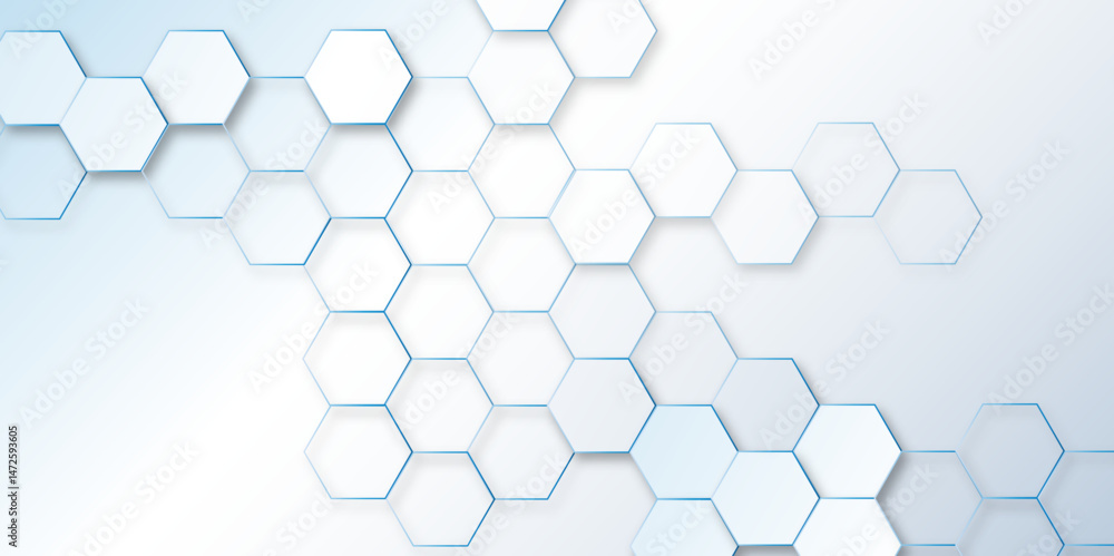 Poster abstract geometric water color hexagon background. vector. geometric pattern with gradient seamless 