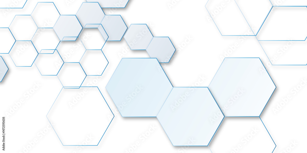 Aufkleber abstract geometric water color hexagon background. vector. geometric pattern with gradient seamless 