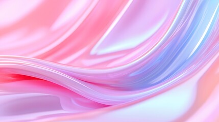 Abstract Silk in Pink and Blue