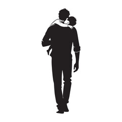 Father and Son Walking Together Silhouette – Celebrating Fatherhood