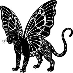 black and white butterfly