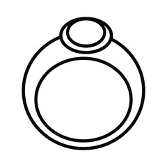 Wedding ring icon. Ring Icon Illustration. Finger ring icon vector and outline. Romantic engagement couple finger ring icon.