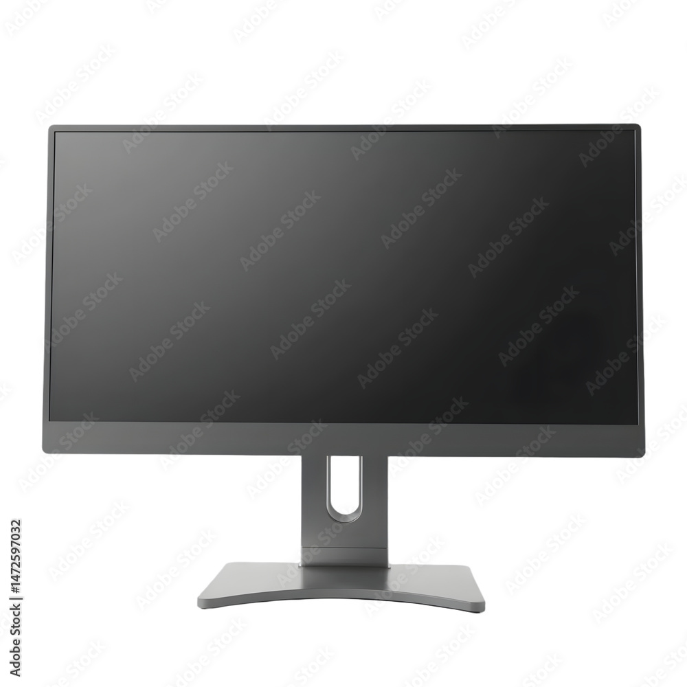 Aufkleber sleek desktop monitor presentation, featuring a high quality ips panel and ergonomic stand. modern c