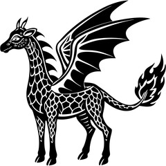 vector illustration of a horse