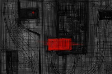Abstract image for printing - digital painting. The picture is painted by hand on a tablet.