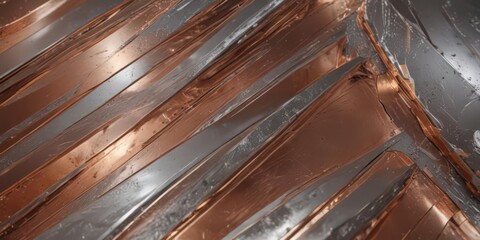 Glimmering silver and copper metallic texture, abstract futuristic design ,  design,  copper,  sci-fi