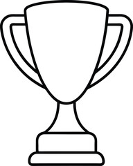 gold trophy cup isolated