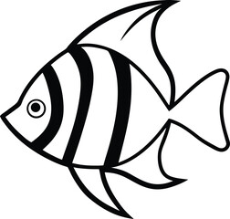 vector illustration of tropical fish 