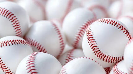 Baseball Balls Close Up