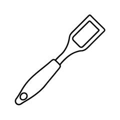 peeler kitchen tool outline vector