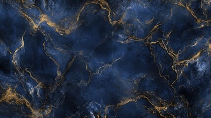 Blue marble and gold abstract background texture. Indigo ocean blue marbling. with natural luxury style swirls of marble and gold powder. illustration , no logos, no brands