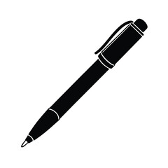 stationery pen vector silhouette