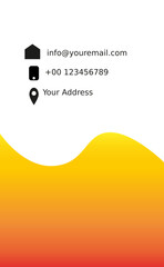 vector design of business card