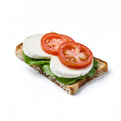 Delicious international sandwiches set isolated on white background - professional food images generated using AI