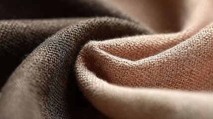 Organic Cotton Fabric in Neutral Tones with Soft Texture