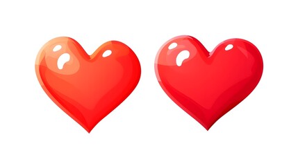 Professional Cute Heart Love Icon Cartoon Vector Illustration for Various Uses