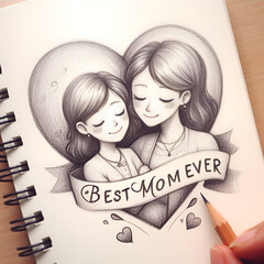 Mom with her son