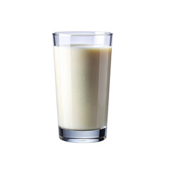 Full Glass of Cold Milk &ndash; High-Quality Isolated PNG Image"