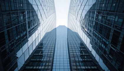 Urban Metropolis: Skyscrapers Reflecting Modernity
