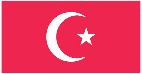 Obraz premium Turkish flag. High quality, official flag of the Turkish state. Can be used as banner, poster, social media post and design element.