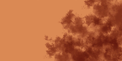 Blurred Background in Dark Red and Ochre Tones Suggesting Fog

