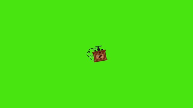 TNT with industrial concept with flat design motion style