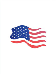 Grunge American Flag Art for 4th of July – Patriotic Independence Day Design