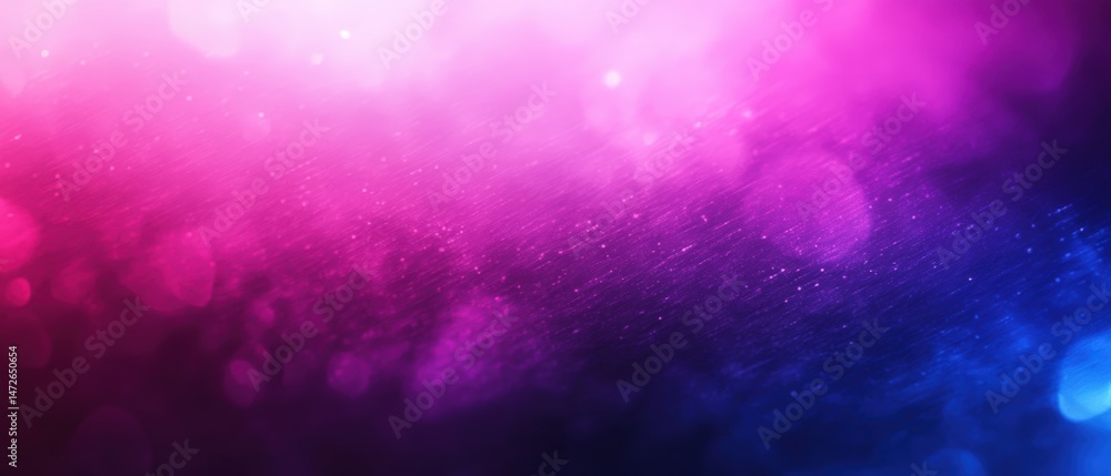 Poster abstract vibrant purple and blue colorful cosmic background with soft bokeh effect creating a dreamy