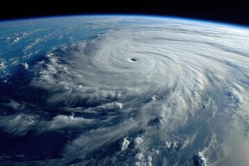Vortex From Above: A Stunning View of Hurricane Lane Over the Pacific Ocean
