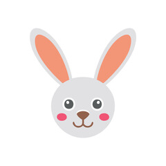white rabbit with a red heart