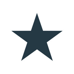 silver star on white background