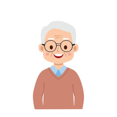 senior man with glasses old man