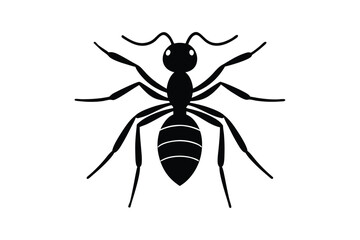 Silhouette art illustration of an ant.eps