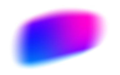 Gradient pink shape with blurry texture. Colored mesh fluid element. Liquid soft holographic blob with aura. Glowing iridescent organic spot.