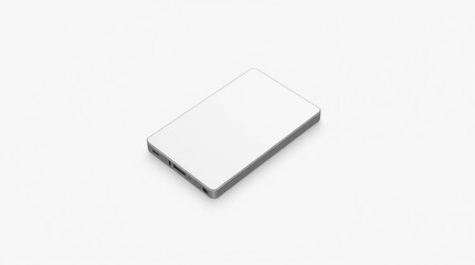 Sleek, modern power bank on a clean, white background. Compact, portable charging solution.