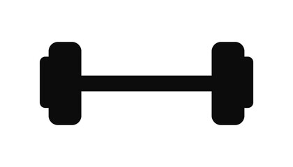 Vector Dumbbell isolated on white background, gym Symbol