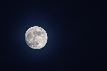 full moon in the night sky