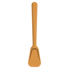 Natural wooden spoon for serving